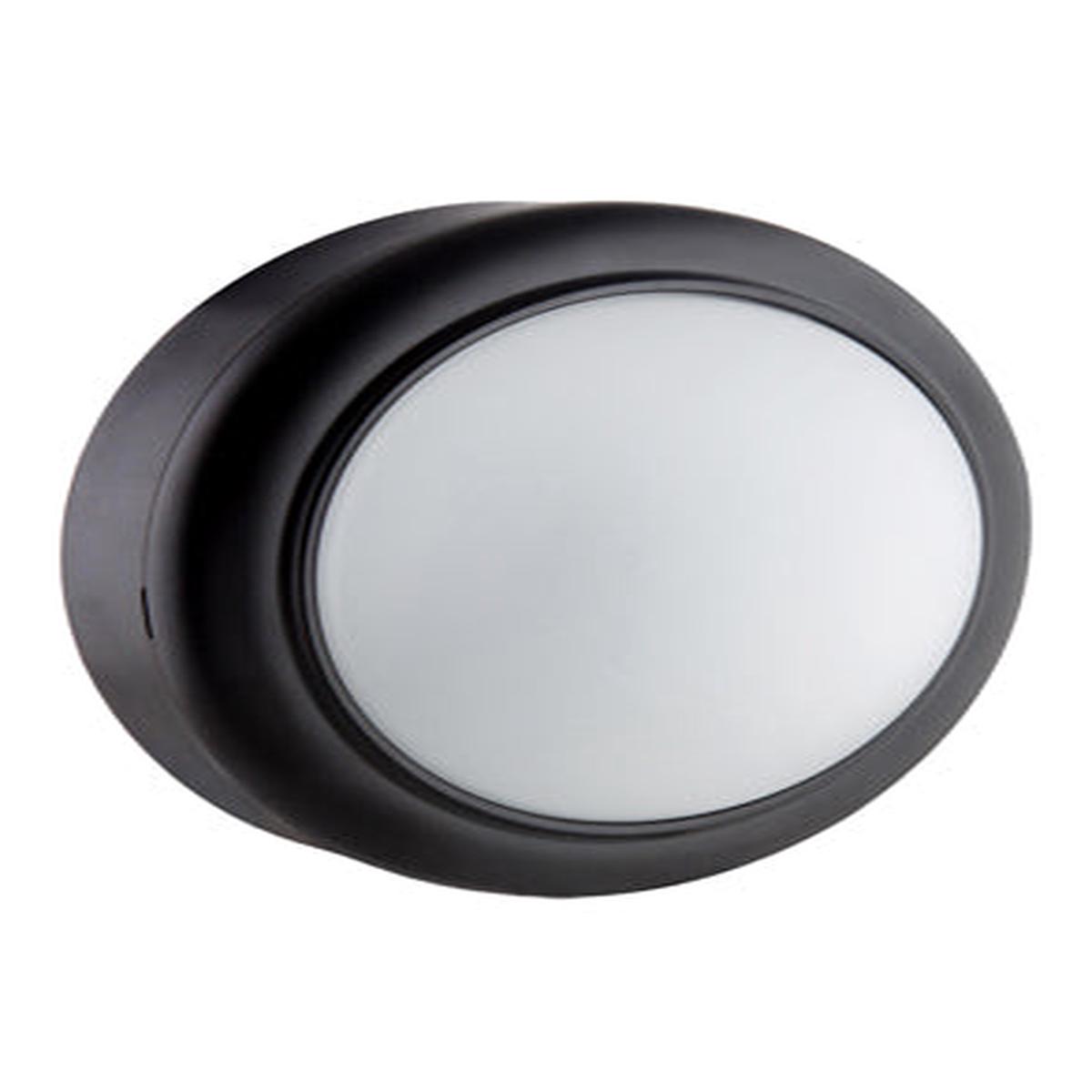 Eurolux Round Bulkhead 140mm Black LED 1x8w