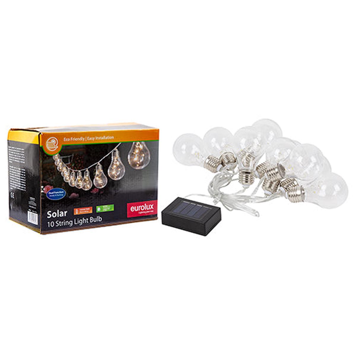 Eurolux Solar String Light 10 Bulb