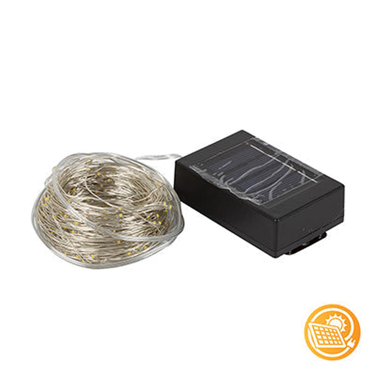 Eurolux Solar String Light 200 LEDs Copper Wire