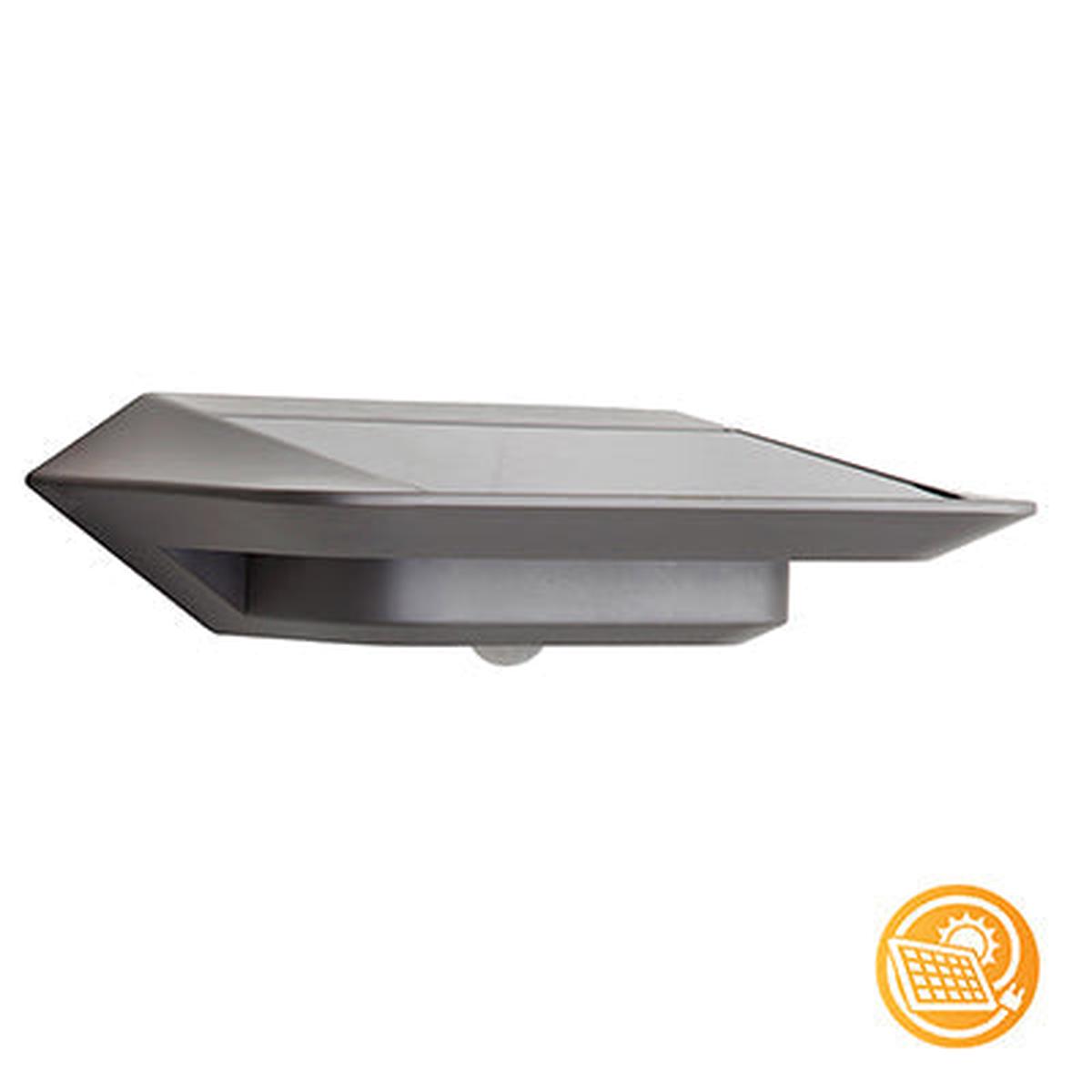 Eurolux Solar Wall Light Ghost Silver