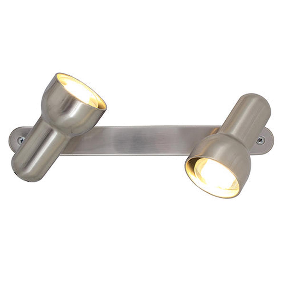 Eurolux Spotlight Turbo Bar 2 Light R63 Satin Chrome