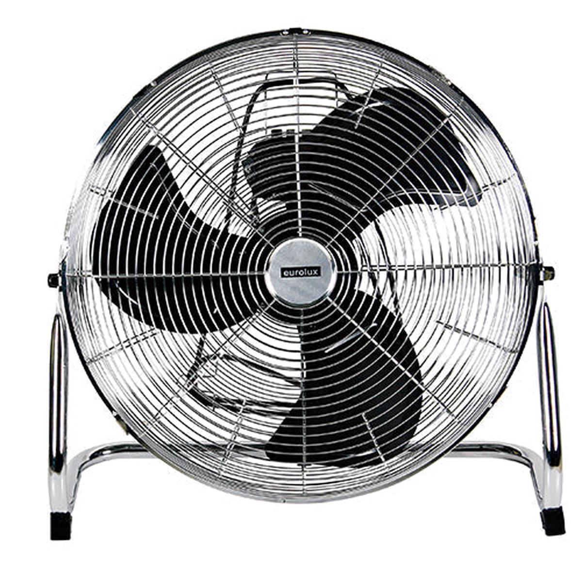 Eurolux Standing Industrial Floor Fan 3 Blades Chrome 120W