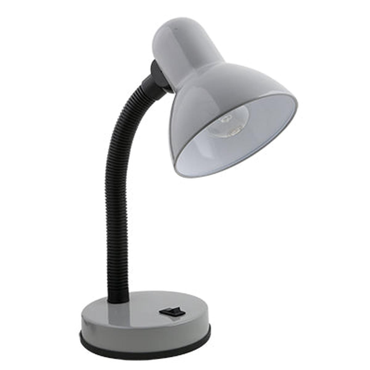 Eurolux Student Desk Lamp Cool Grey