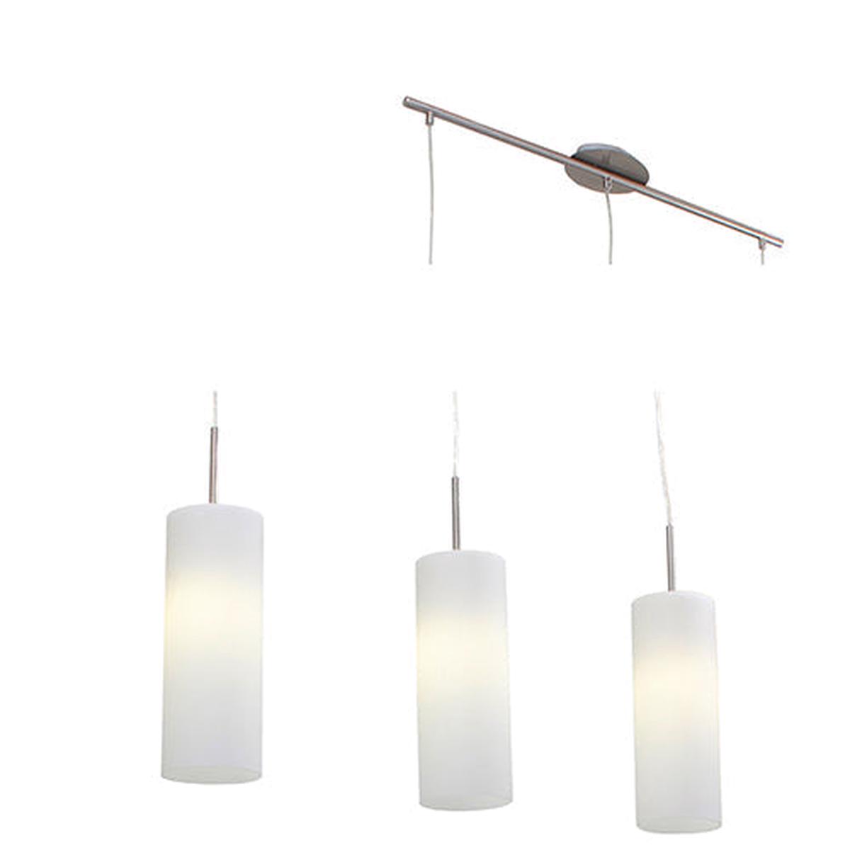 Eurolux Troy3 3 Light Pendant 700mm Satin Chrome
