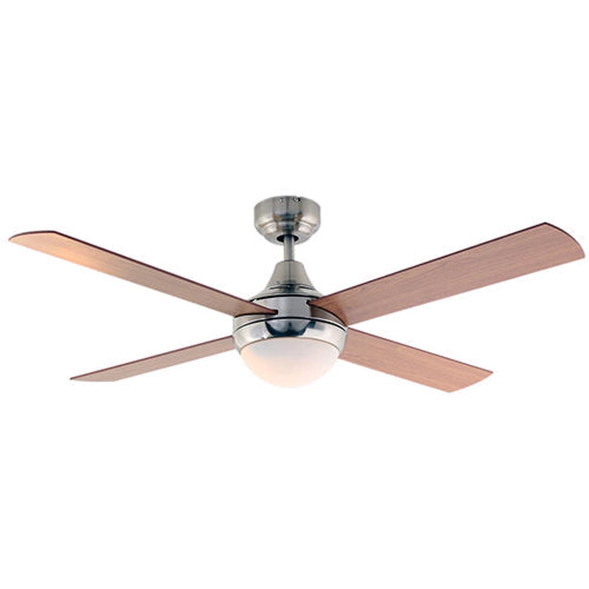 Eurolux Twister Ceiling Fan 4 Blades SC/Natural Wood 60W