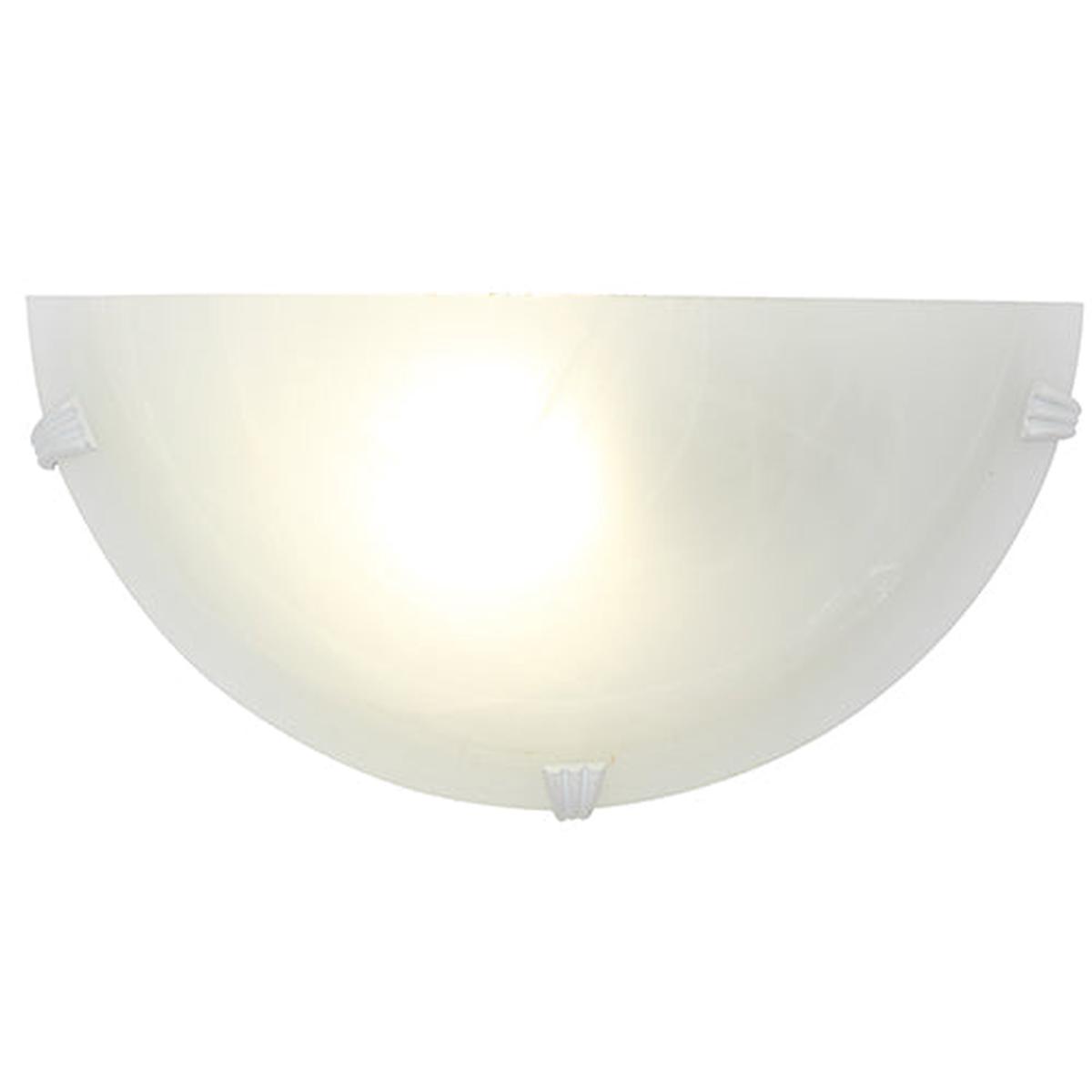 Eurolux Wall Light Alabaster 300mm White
