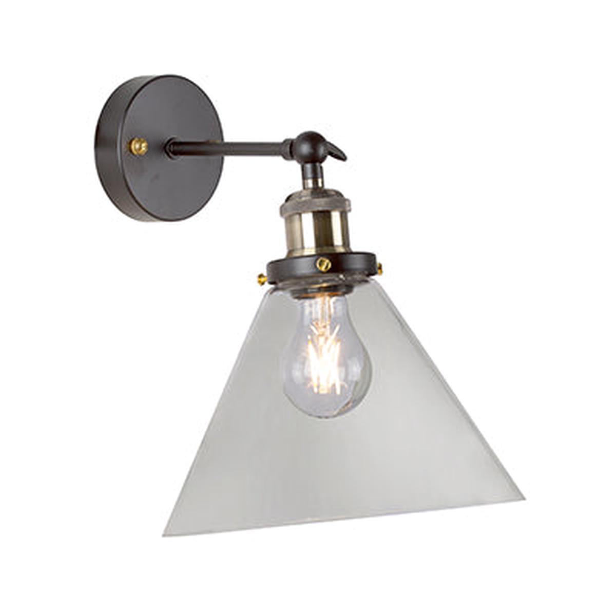Eurolux Wall Light Funnello Antique Brass