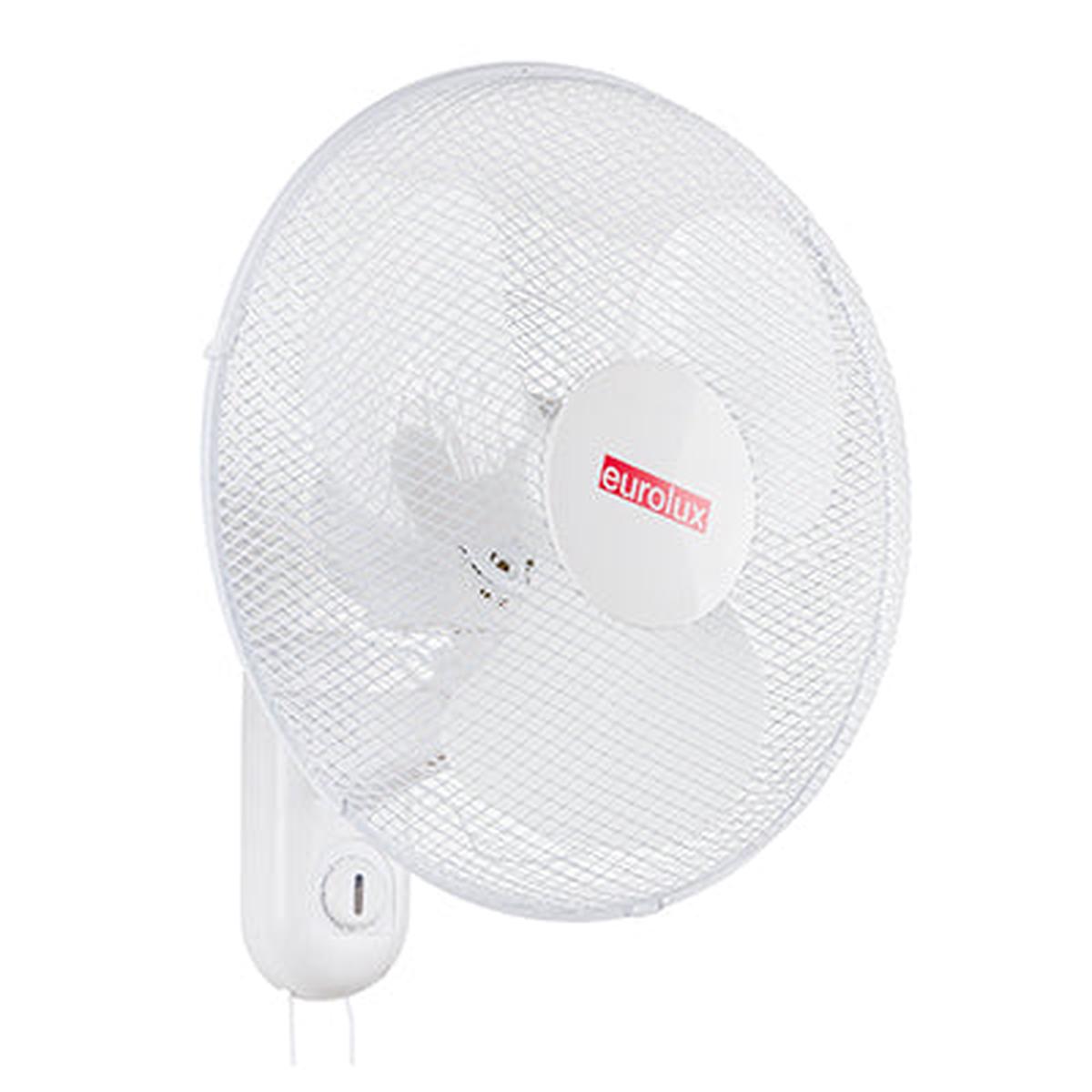 Eurolux Wall Plastic Fan 3 Blades White 50W