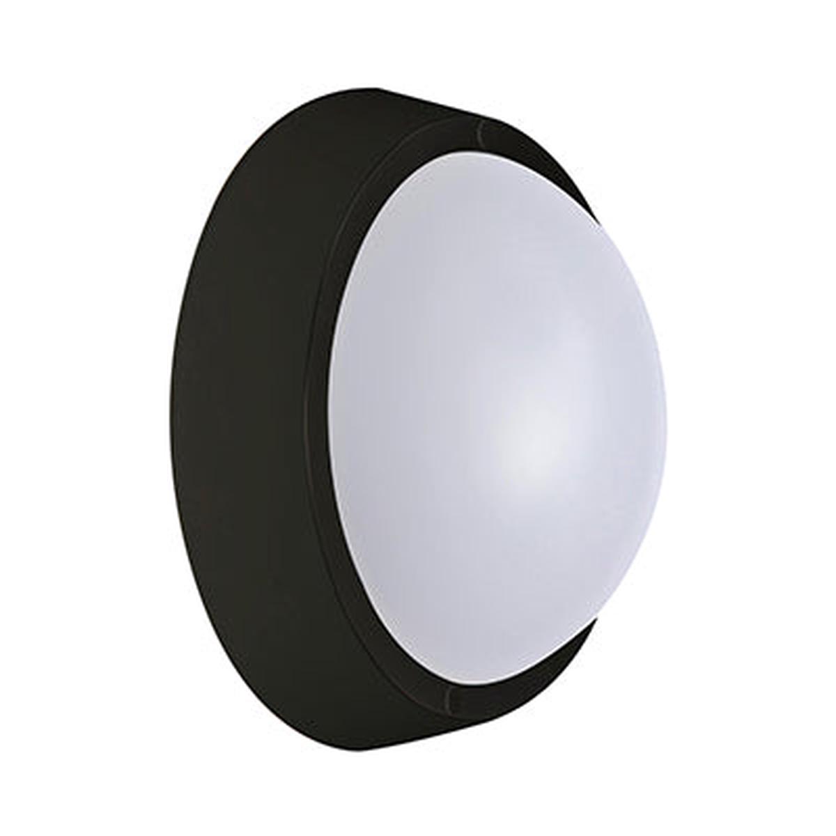 Radiant Bulkhead Round Black LED 25W 4000K