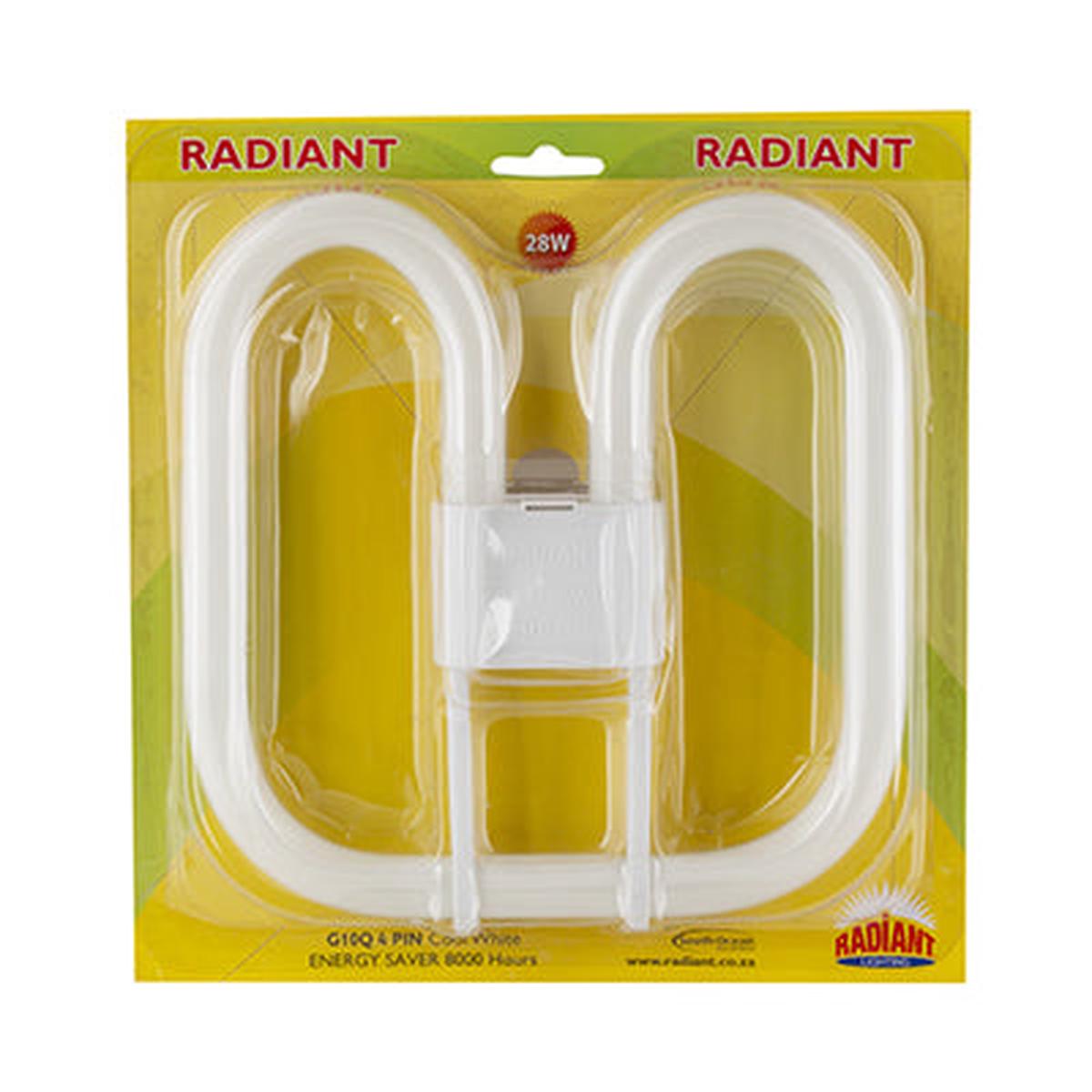 Radiant Fluorescent 2D G10q 4 Pin 28w 4000K