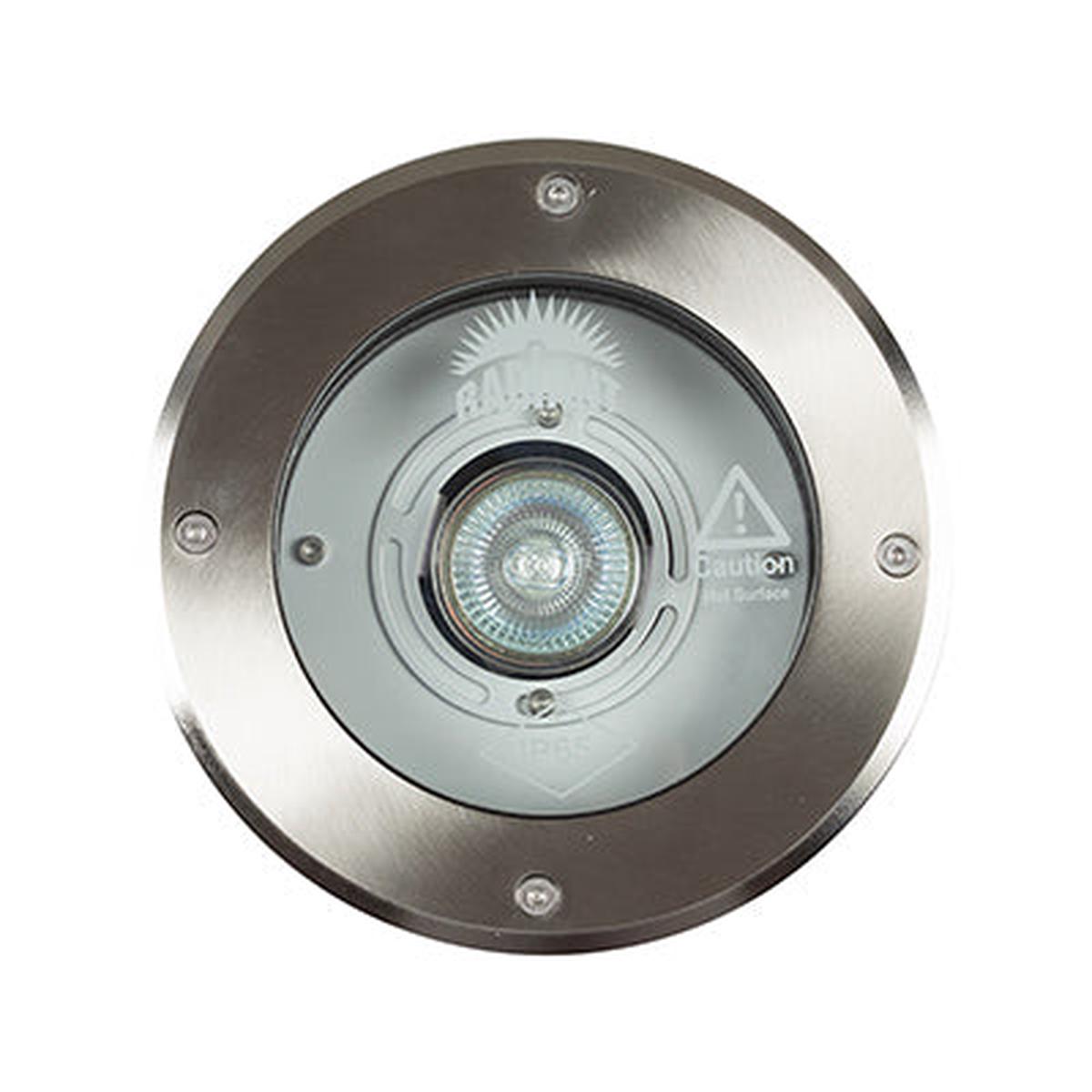 Radiant Ground Light Round Recessed Stainless Steel 1xGU10