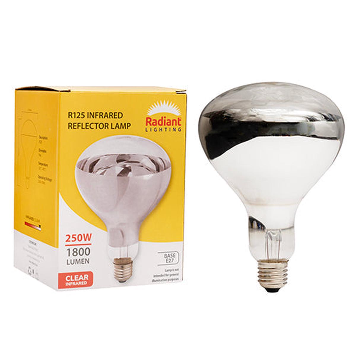 Radiant Infrared R125 E27 250W Clear 3000h