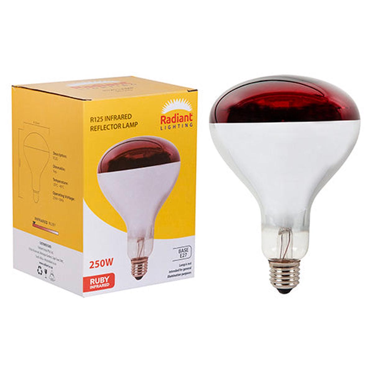 Radiant Infrared R125 E27 250W Ruby 4500h