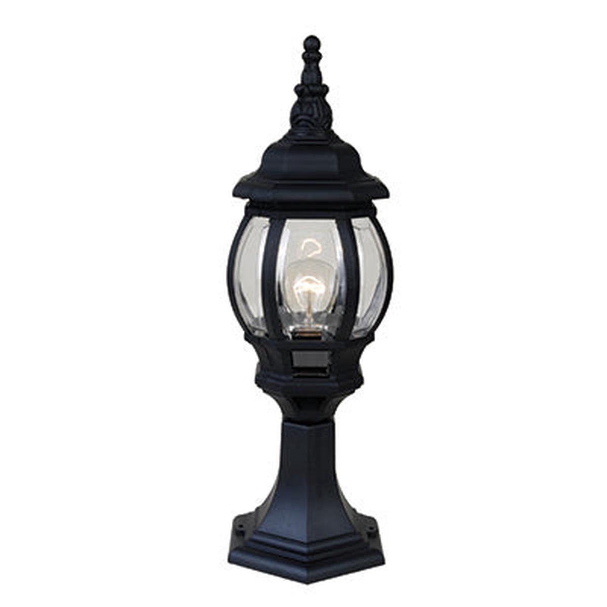 Radiant Pillar Outdoor Lantern Black 1xE27