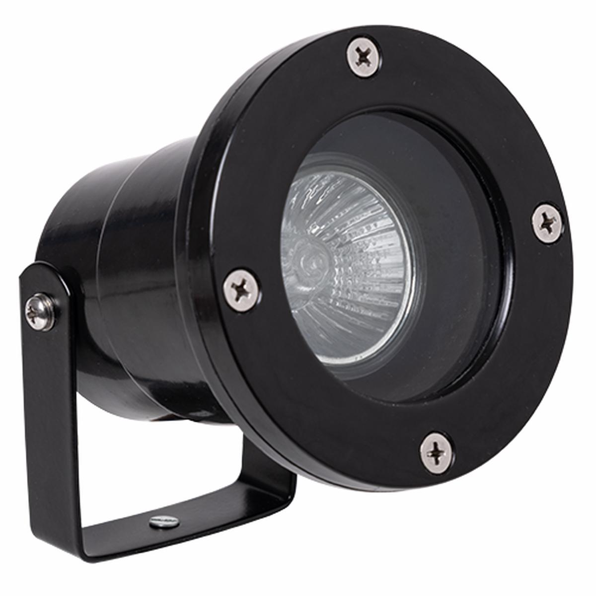 Radiant Spotlight Outdoor Fibre Glass Black GU10 1x50W