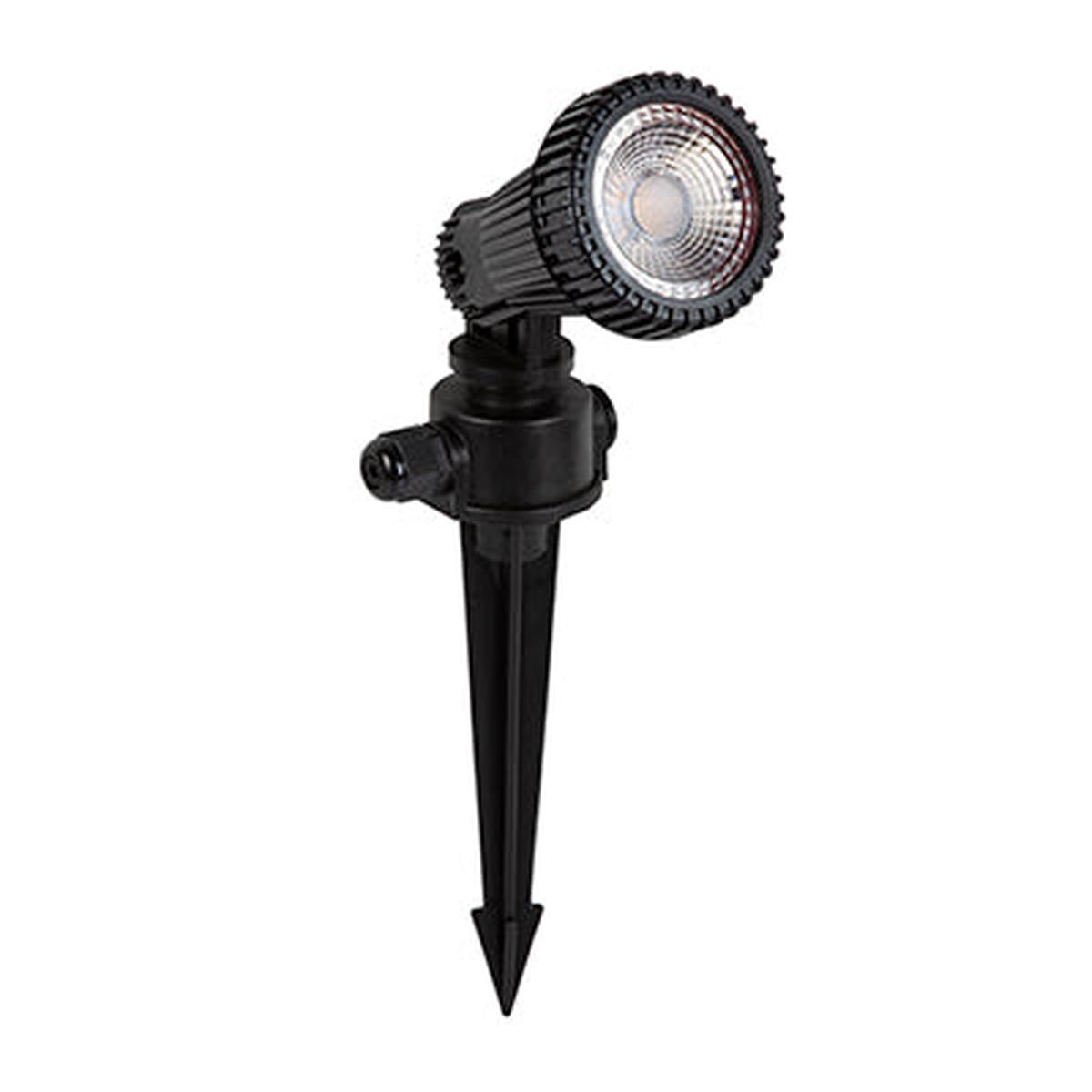 Radiant Spotlight Spike Outdoor Black LED 1x7w 3000K
