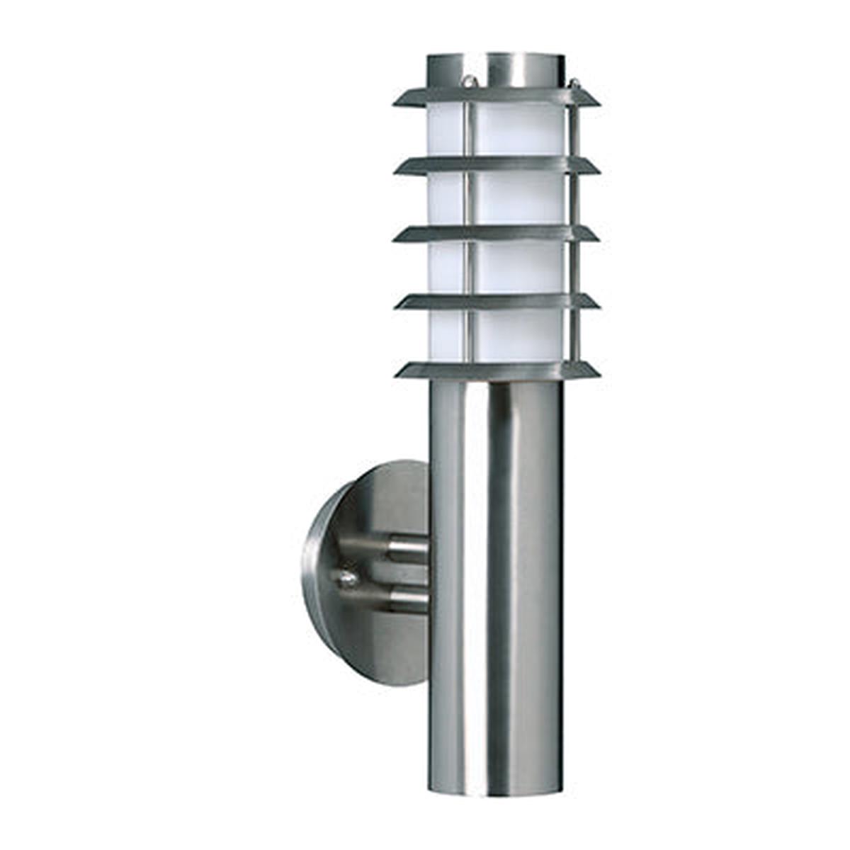 Radiant Wall Light Slate Grid Outdoor Stainless Steel 1xE27
