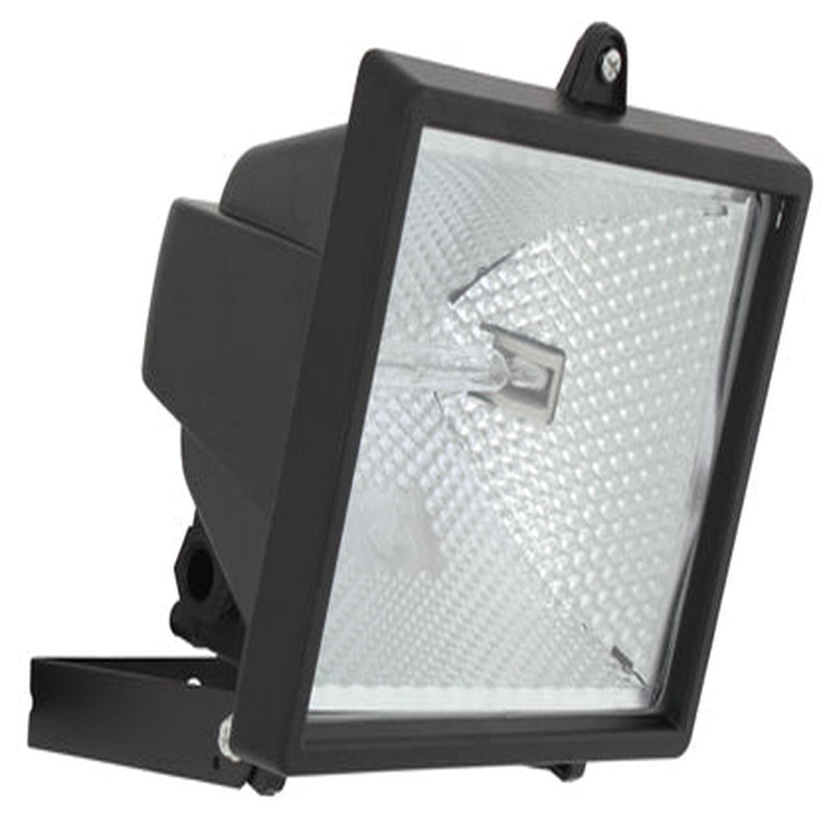 Eurolux Halogen 500w Floodlight Black