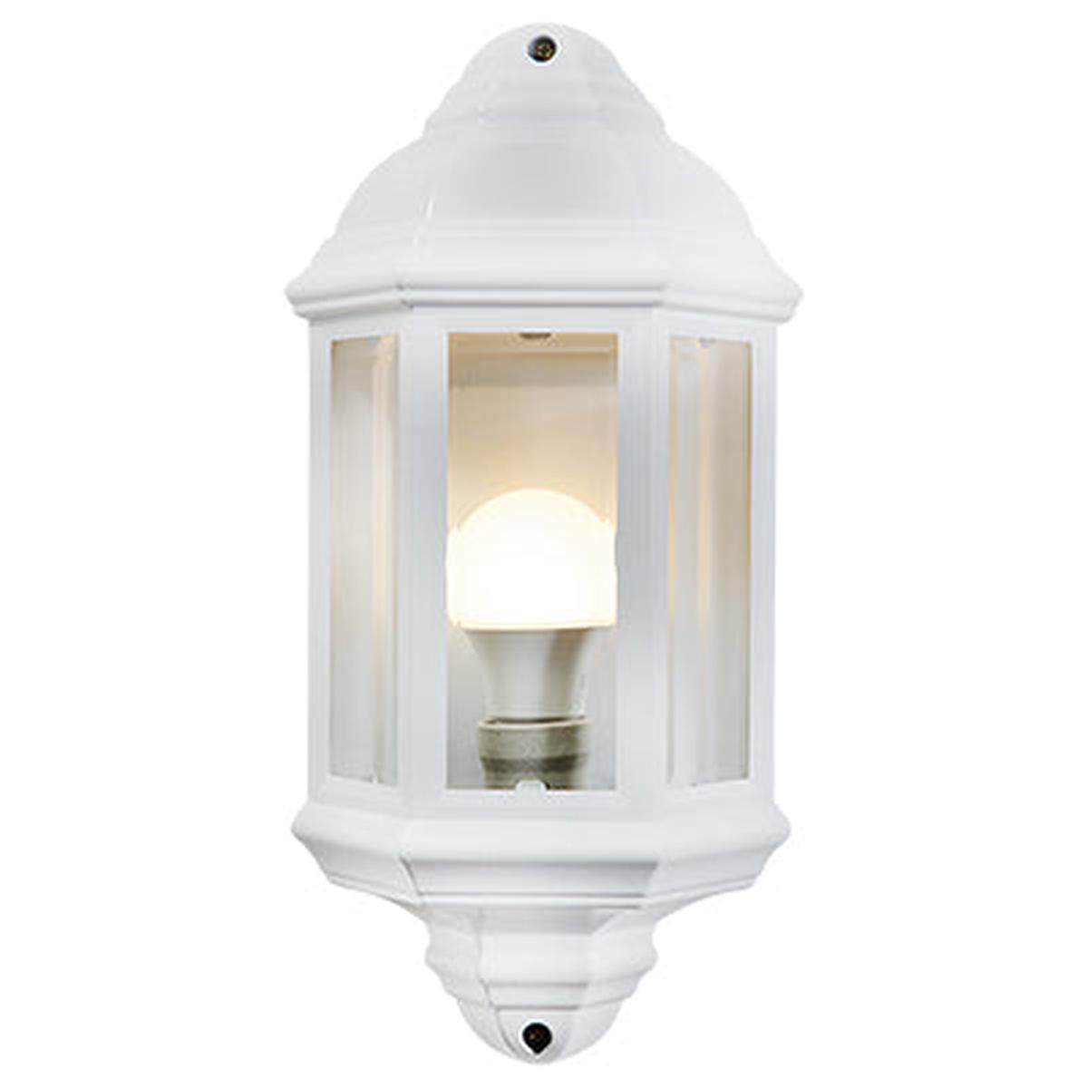 Eurolux Lantern 3 Panel Half Wall White 1Xe27