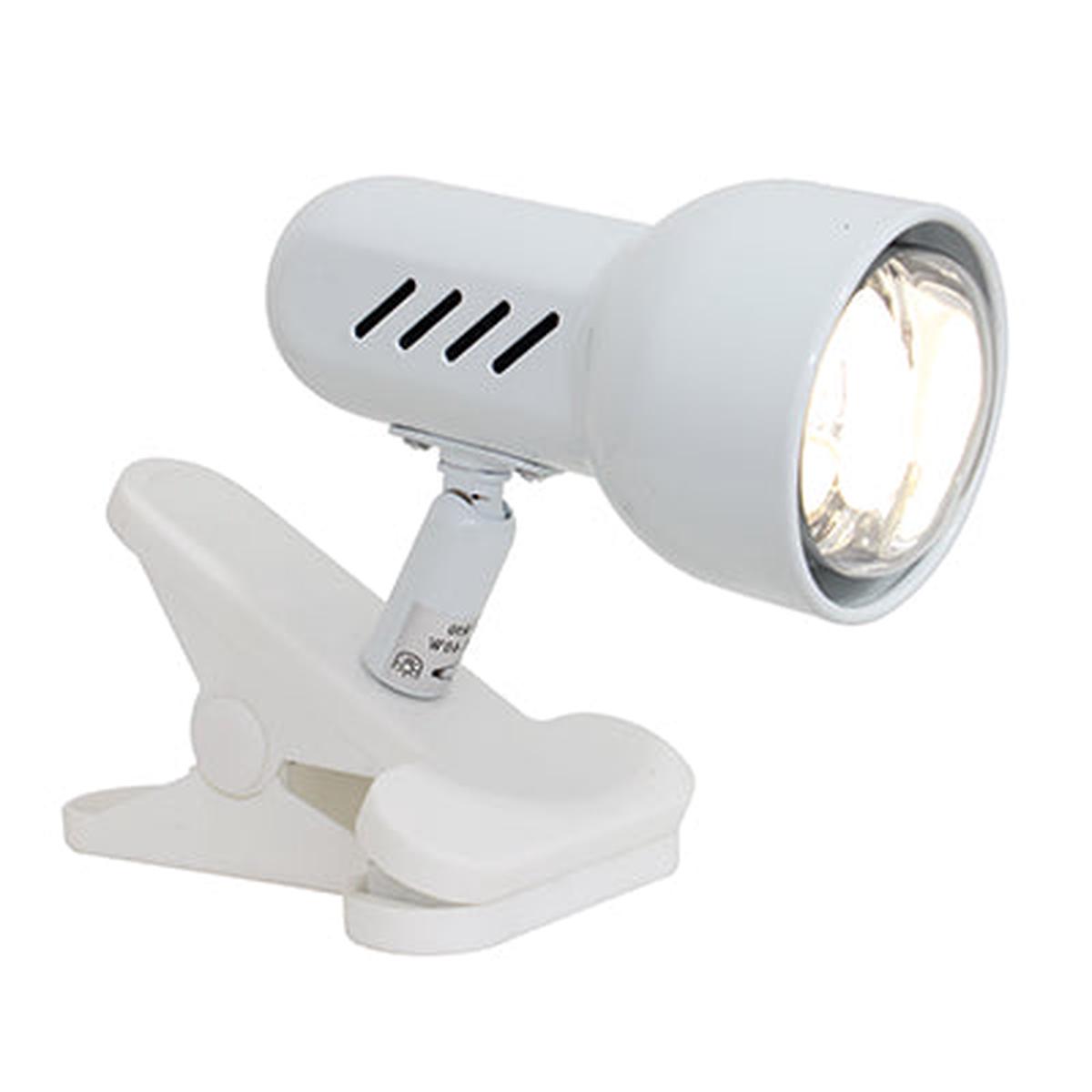 Eurolux Table Lamp Mini Turbo Desk Clamp 65mm White