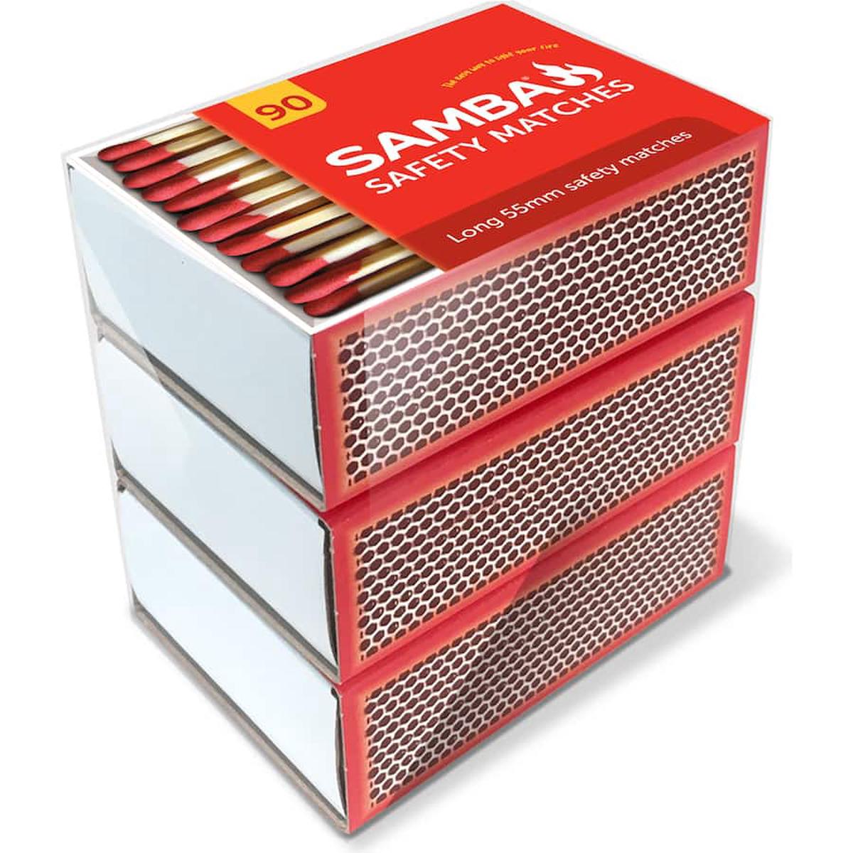 Samba Matches Safety 3pack