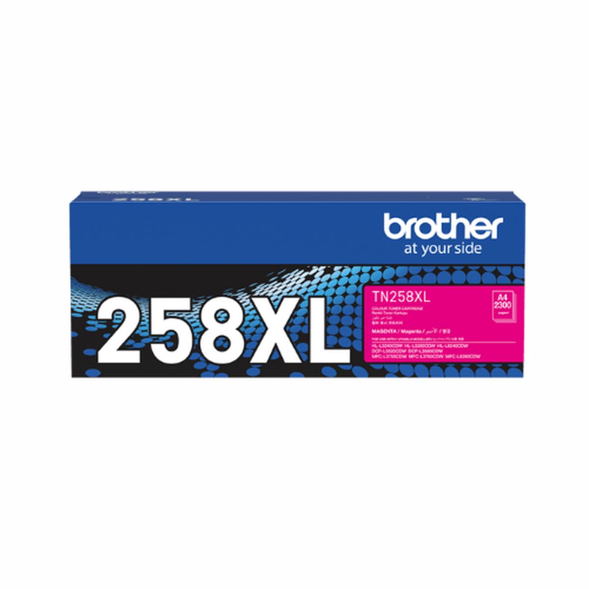 Brother TN258XL Genuine Magenta Toner Cartridge