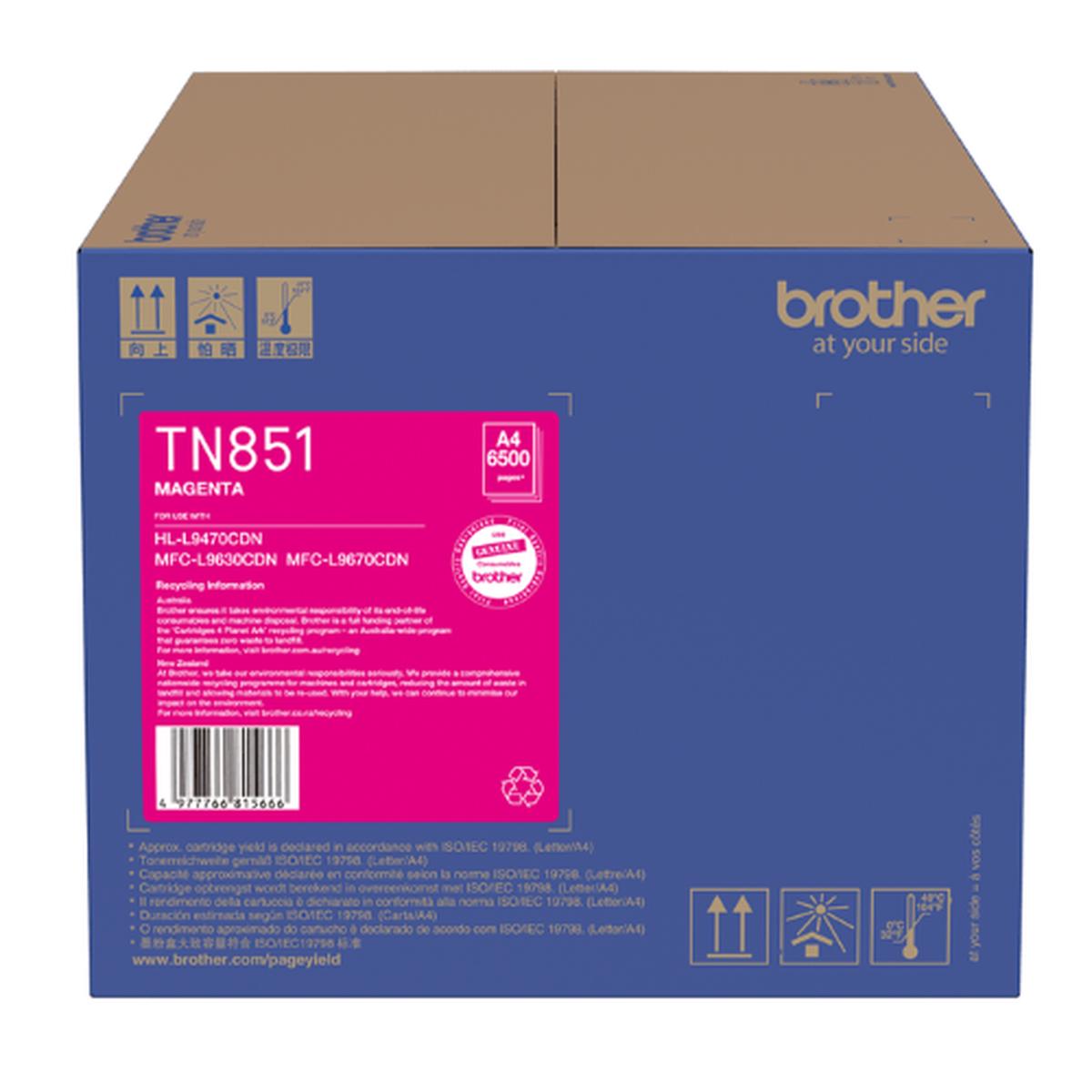 Brother TN851M / TN851 Magenta Toner