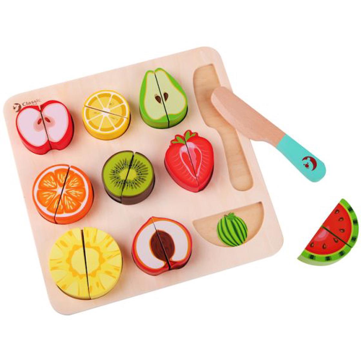 Cutting Fruit Puzzle - Classic World