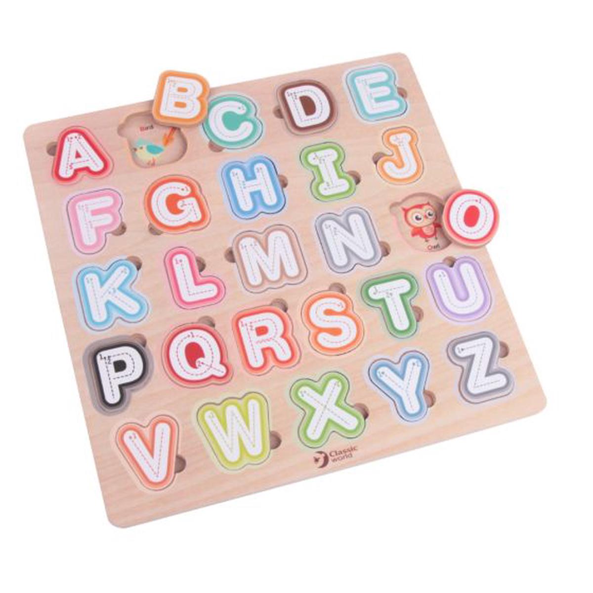 Tracing Alphabet Puzzle - Classic World