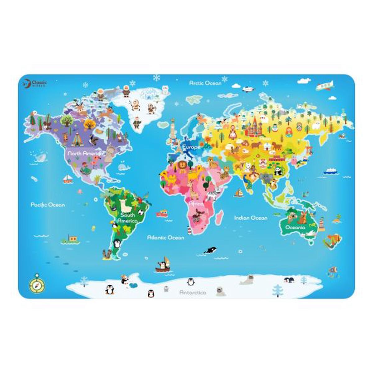 World Map Puzzle - 48pc - Classic World