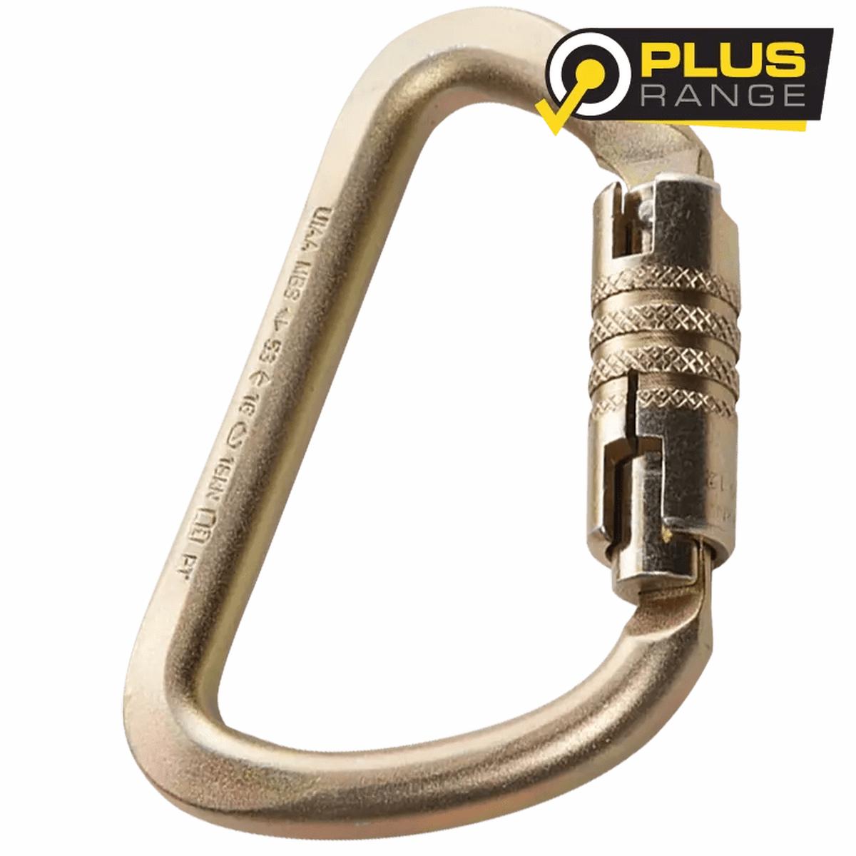ZERO Aion Triple lock D Karabiner Gate Opening: 25mm