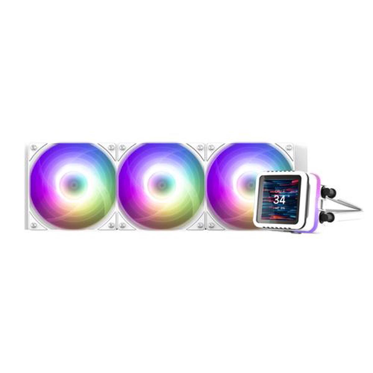 Zalman Alpha2 DS 36 ARGB White Liquid Cooler - Triple 120mm Fan 5yr w