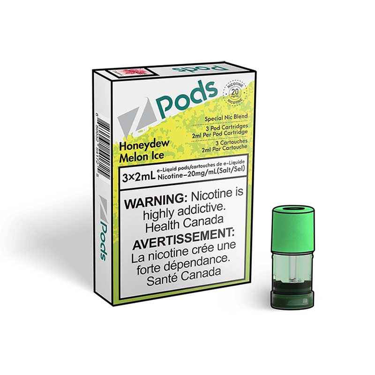 Z Pods - S Compatible - Honeydew Melon Ice (ON)