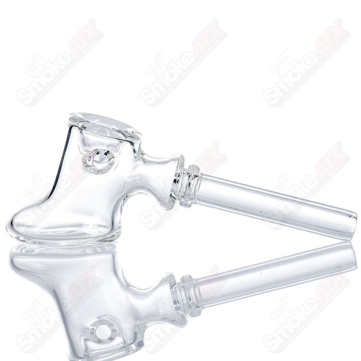 Clear Squatt Hammer by Kirkland Glassworks