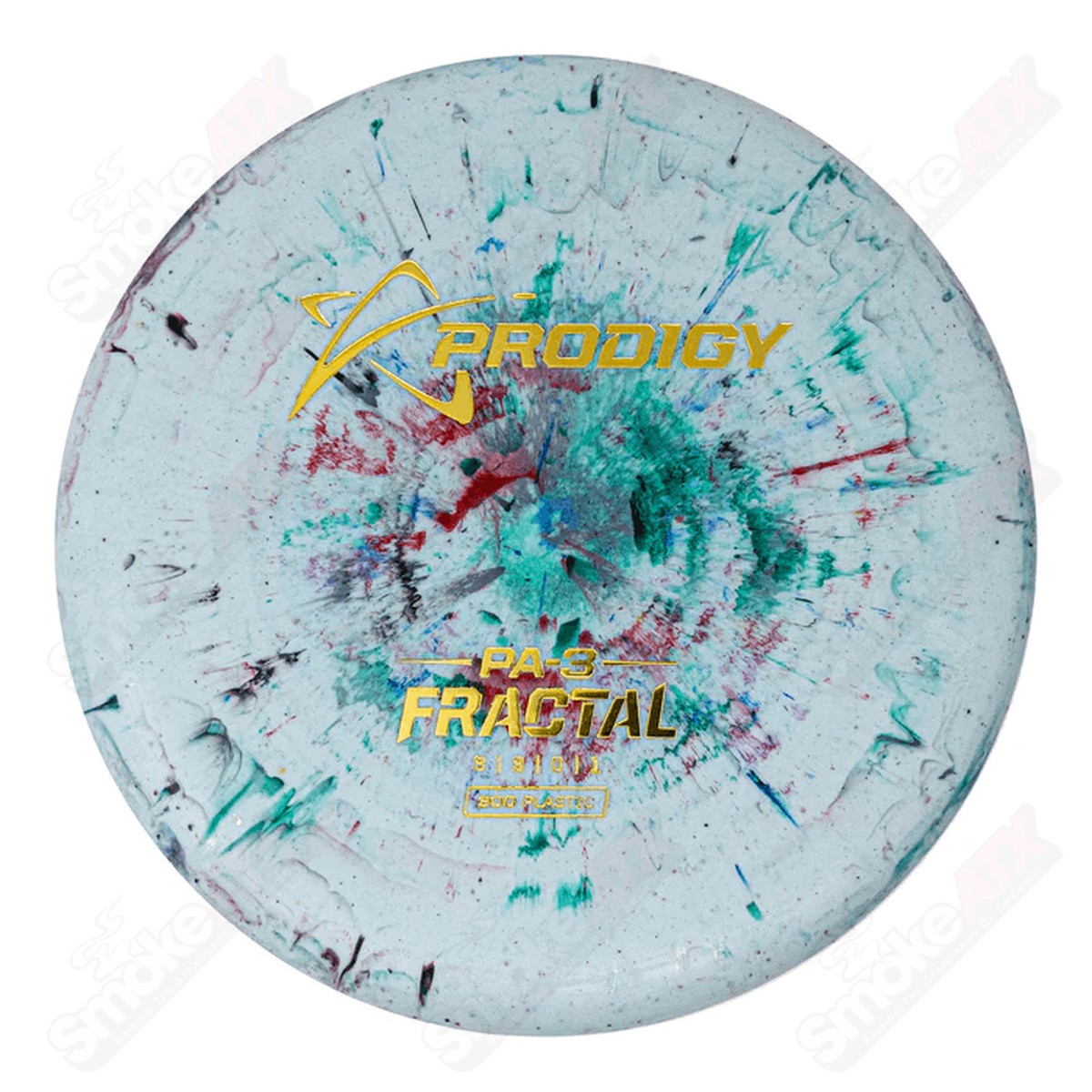 170-174g Red/Green PA-3 Disc - Fractal Firm Plastic Prodigy Disc