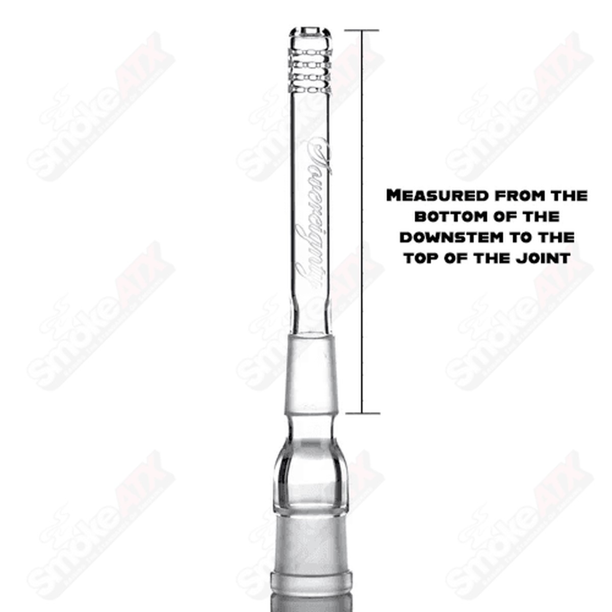 18/18mm 4.5" 360 Gridded Downstem Sovereignty Glass