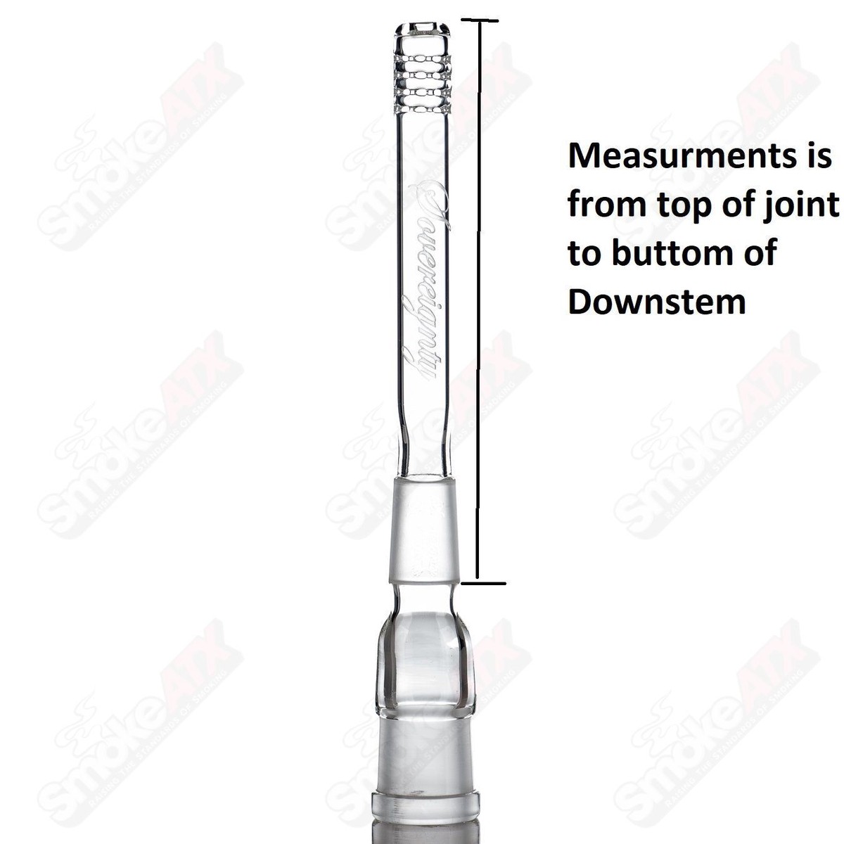 18/18mm 6.5" 180 Gridded Downstem Sovereignty Glass