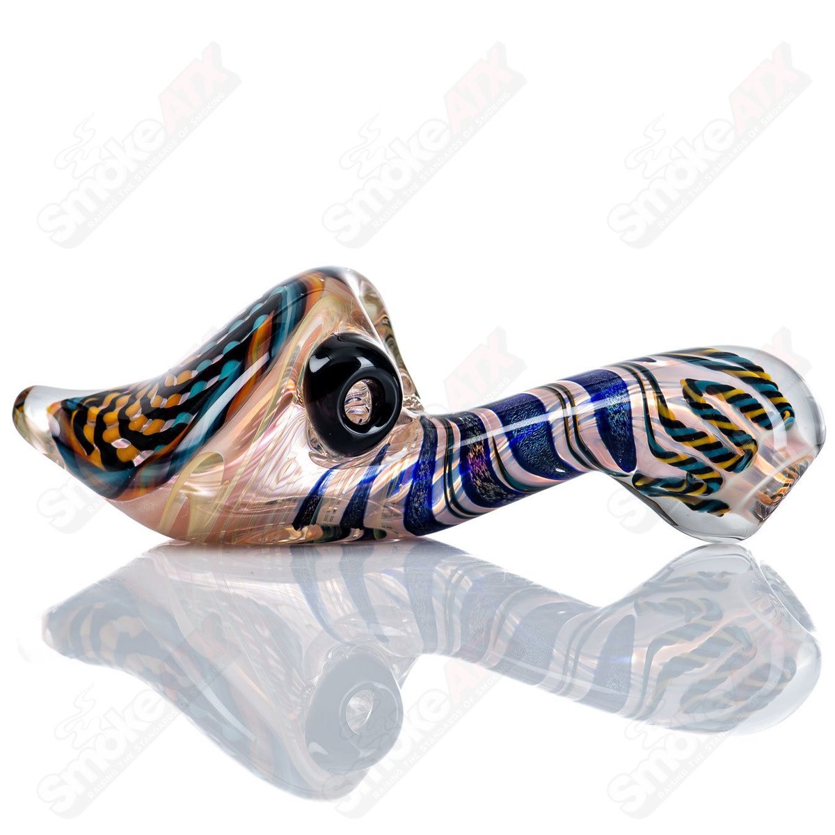 #1 Reticello Sherlock w/ Dichro Stem Talent Glass