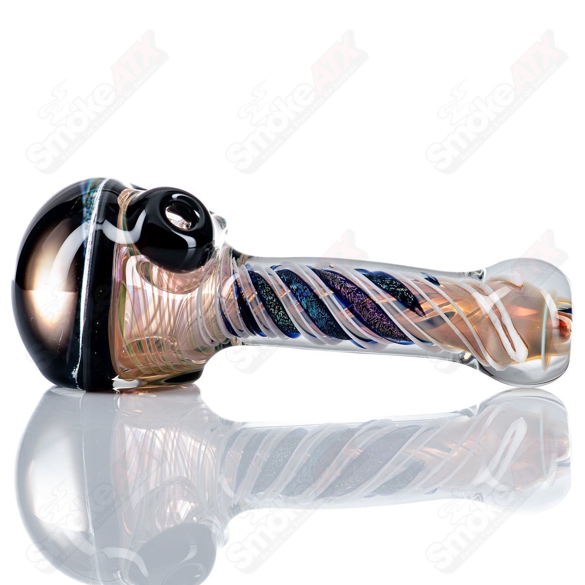 #1 Solid Dichro Head Spoon by Talent Glass