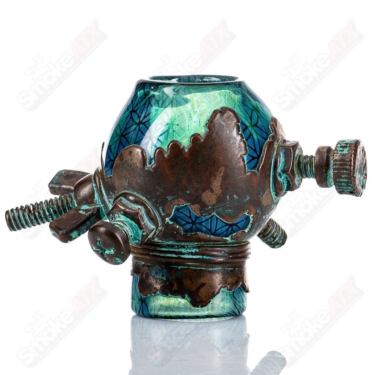 19mm Electroformed Seed Geo Pattern Dome by Kind X Snic