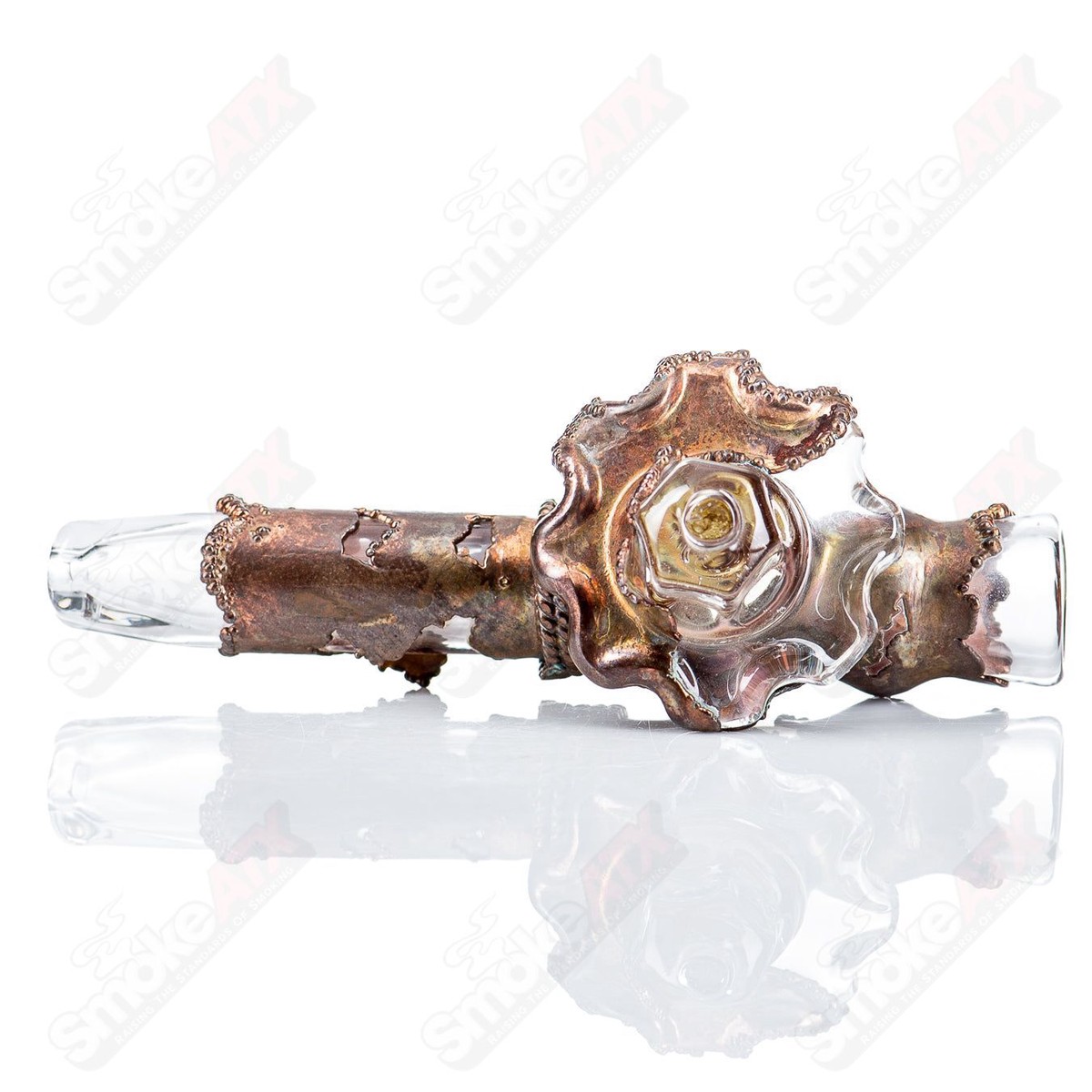 Electroformed Gear Chillum with Rugged Accents by Zack P x Snic