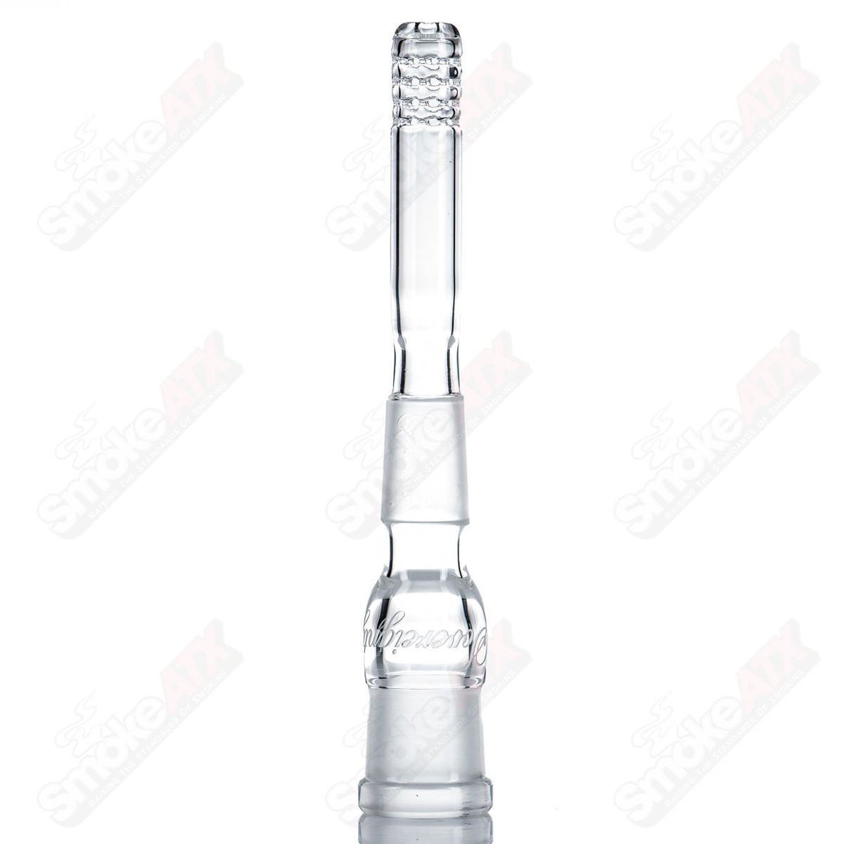 18/18mm 4" 360 Gridded Downstem Sovereignty Glass