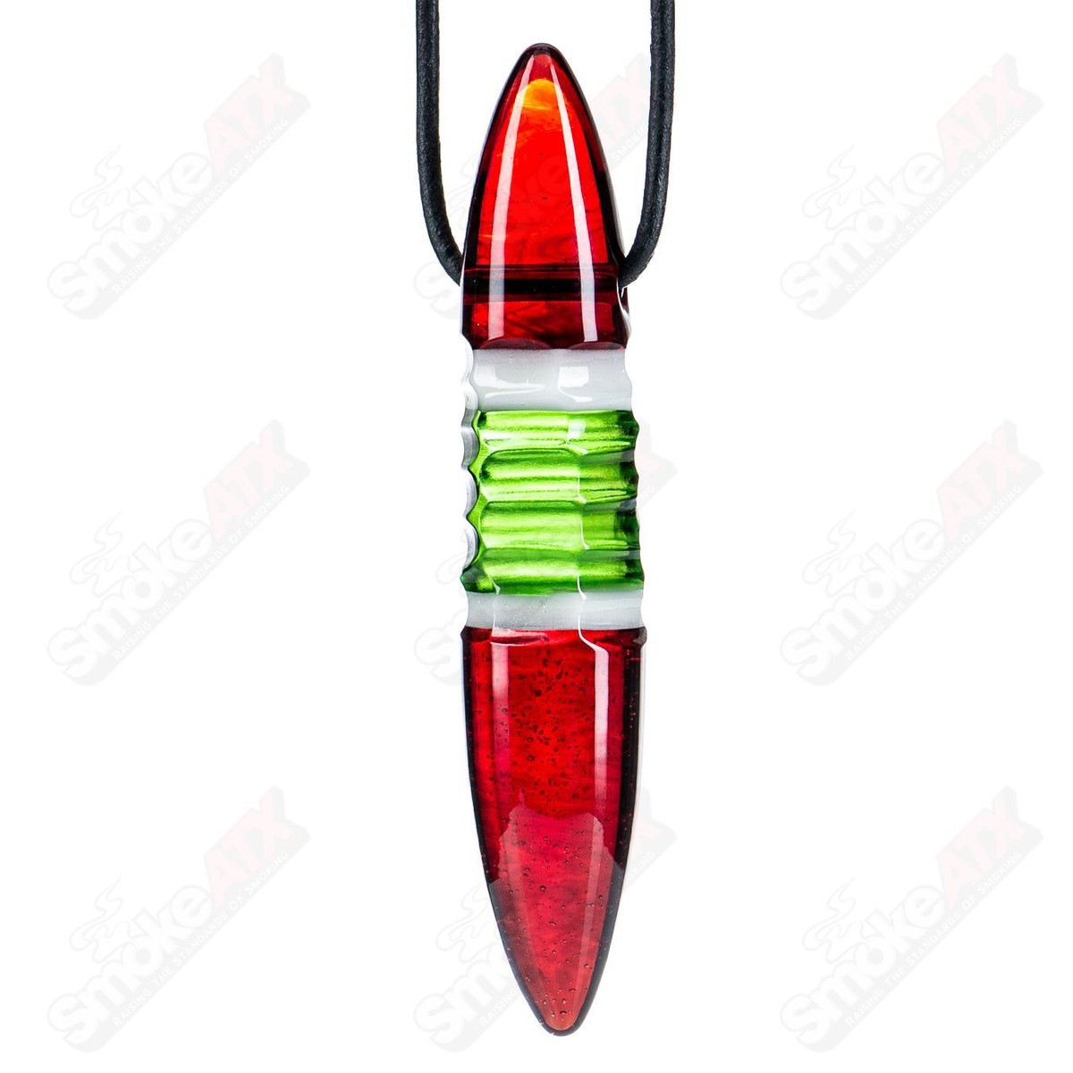 Red/White/Green Pendant Carver B
