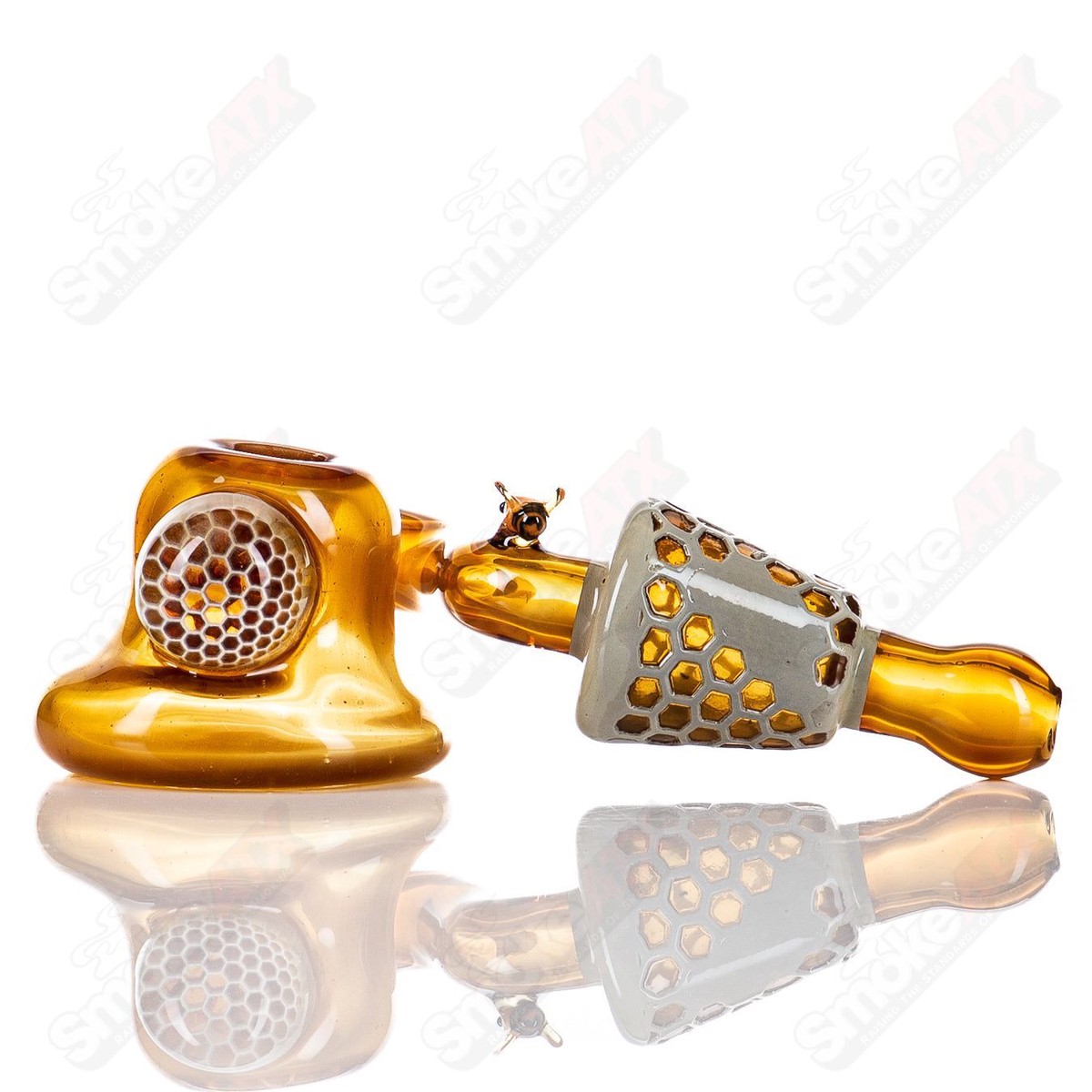 Sitting Honeycomb Dry Pipe Joe P Glass