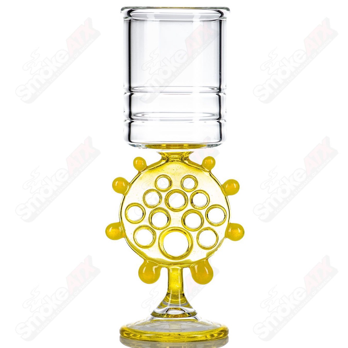Swiss Perc - Nate Dizzle X Ben Belgrad - (UV) Footed Wine Goblet (Signed #1- 2016)