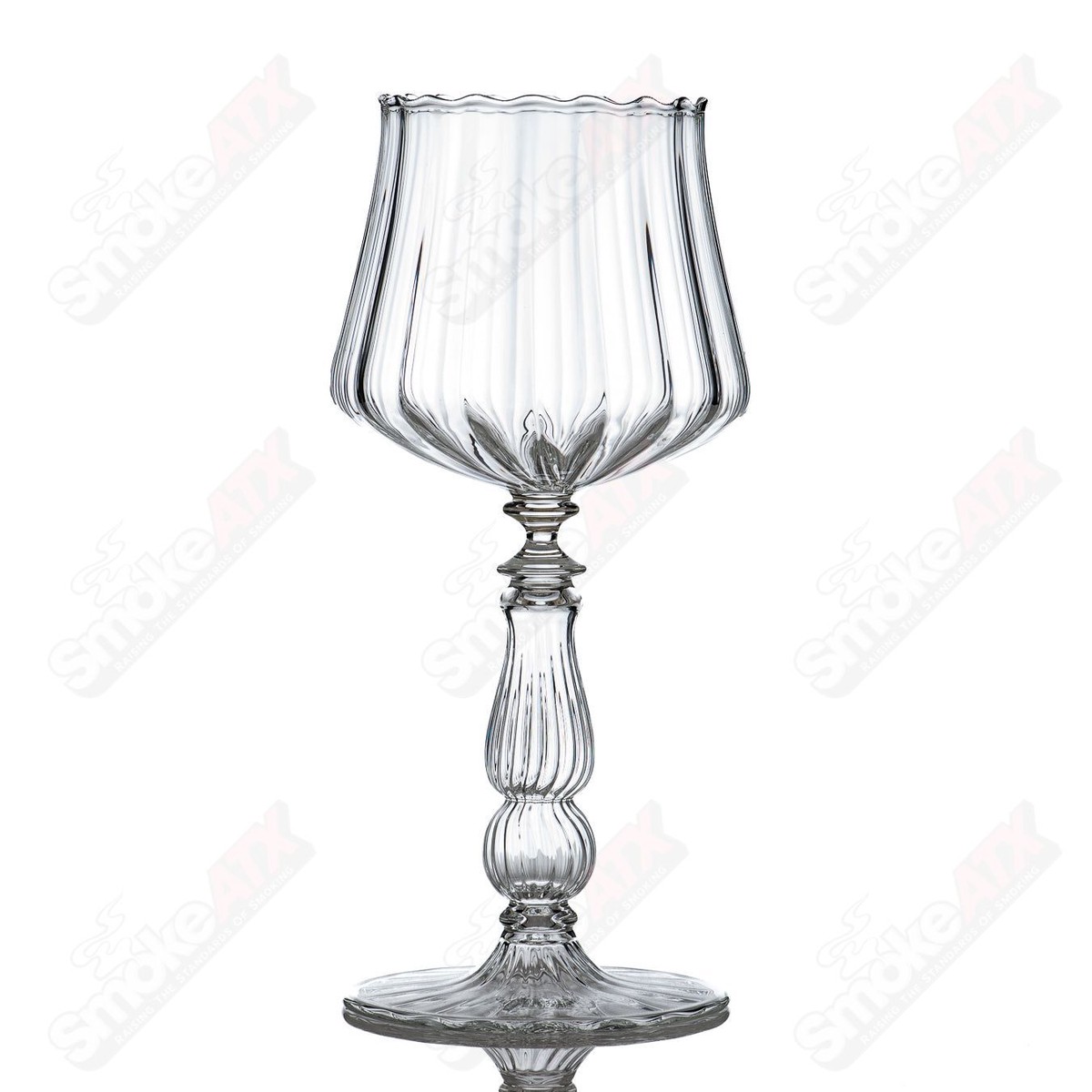 #3 Wine Glass Venetian Rad Glass