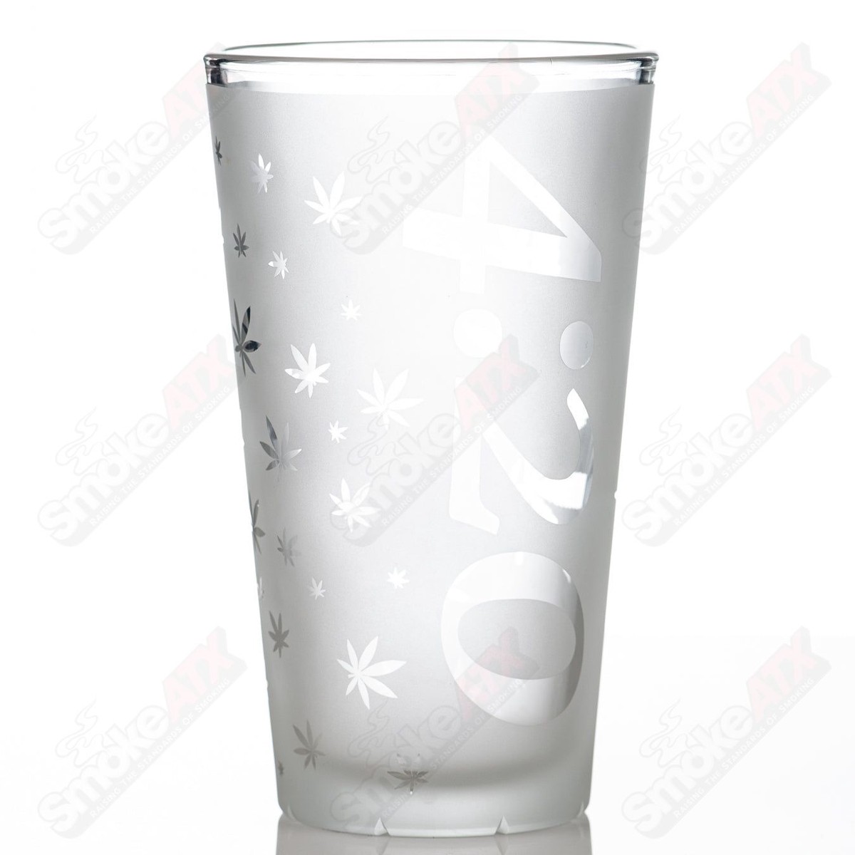 420 Blasted Pint Glass Fatal Facets