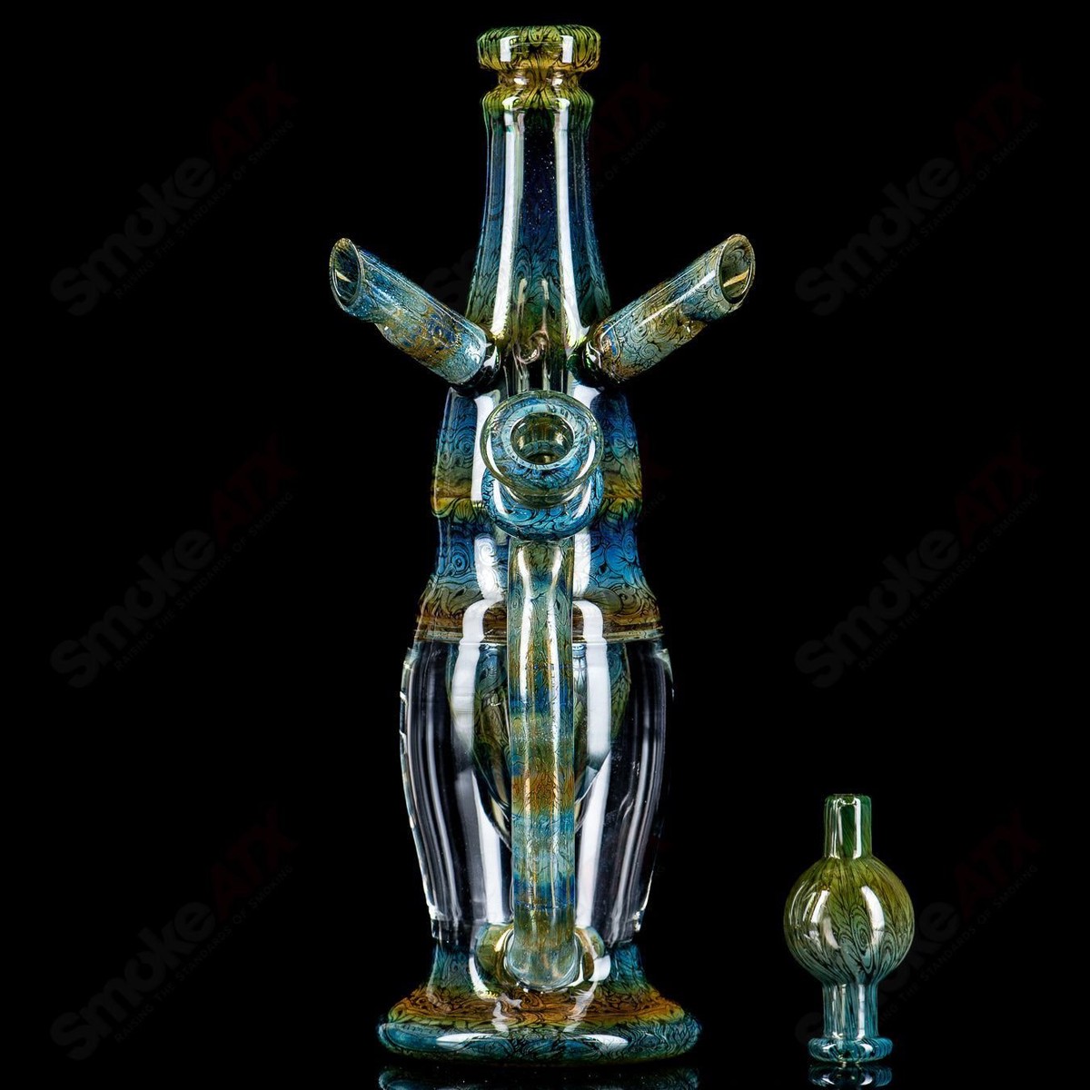Fumed Apex Incycler (Signed 2021) RAM - Robert Mickelsen Glass