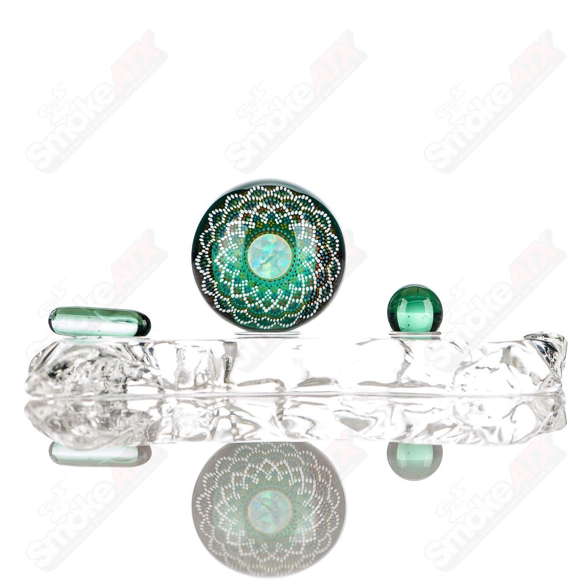 #1 Geometric Slurper Marble JH Glassworks