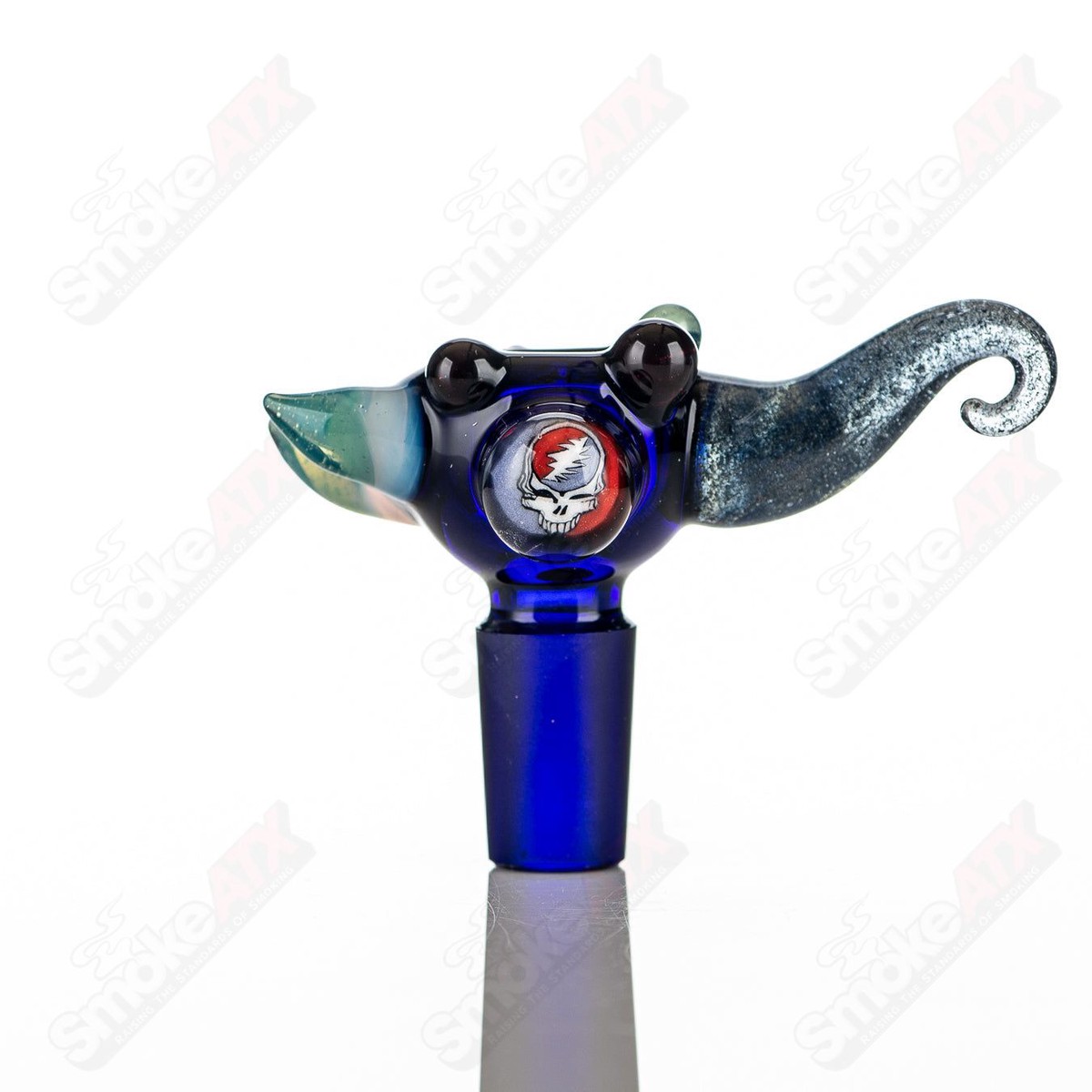 #13 14mm Full Color Worked Horn Milli Bowl JMass